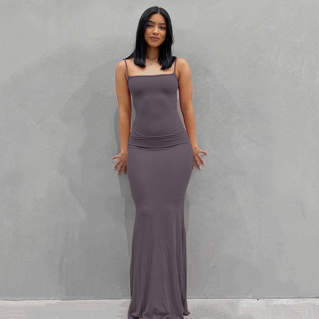 Satin Slip Sleeveless Maxi Dress: Elegant, Sexy, and Stylish Summer Bodycon Outfit for Women | Perfect for Birthday Parties, Clubbing, and Sundresses